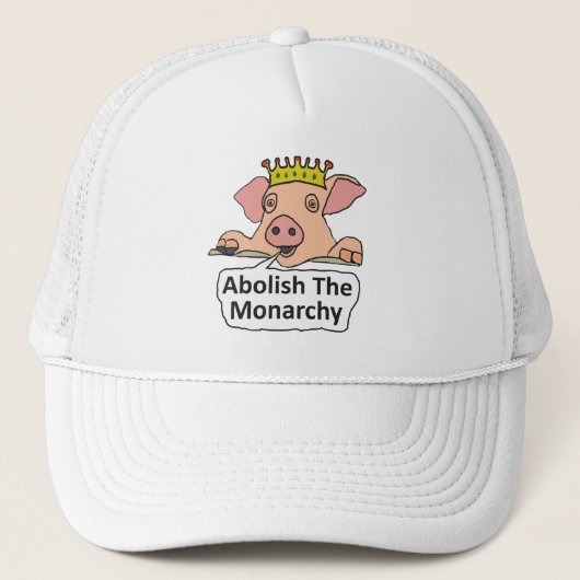 Afschaffen van de monarchie trucker pet (Voorkant)