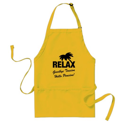 Afschaffing hallo pensioen BBQ-pron Standaard Schort (Voorkant)