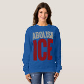 Afschaffing ICE Minimalistische Protest Typografie Trui (Voorkant volledig)