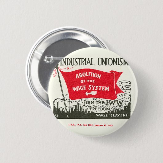 Afschaffing van de knop Loonsysteem Ronde Button 5,7 Cm (Voorkant /achterkant)