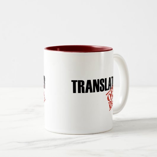 AFSCHAFFING VAN DOUANEVERZENDVERZENDEUR TWEEKLEURIGE KOFFIEMOK (Voorkant rechts)