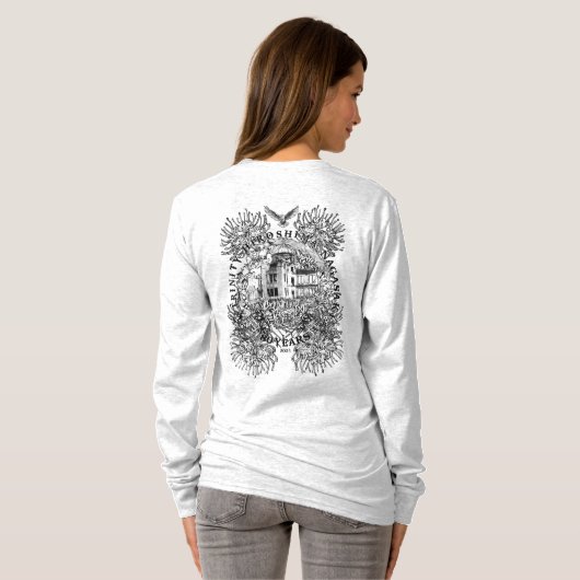 Afschaffing van het lichte T-shirt met lange mouwe (Achterkant volledig)