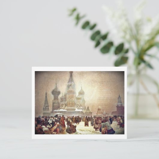 Afschaffing van het Serfdom in Rusland in 1914 Briefkaart (Staand voorkant)