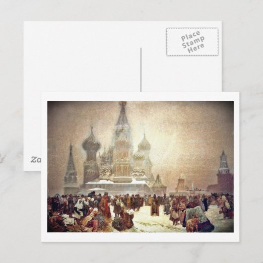 Afschaffing van het Serfdom in Rusland in 1914 Briefkaart (Voorkant / Achterkant)