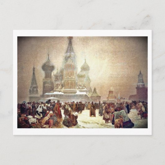 Afschaffing van het Serfdom in Rusland in 1914 Briefkaart (Voorkant)