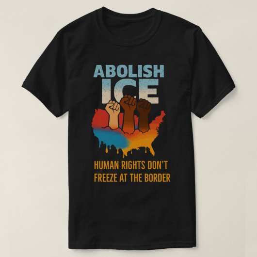 AFSCHAFFING VAN HET SMELTEN VAN IJS – Bold Protest T-shirt (Design voorkant)