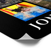 Afscheid 19 Foto Collage Gefeliciteerd Afgestudeer Poster (Hoek)