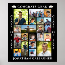 Afscheid 19 Foto Collage Gefeliciteerd Afgestudeer