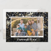 Afscheid 2020 Fotocollage Confetti Nieuwjaar Feestdagenkaart (Voorkant / Achterkant)