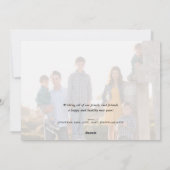 Afscheid 2020 Fotocollage Confetti Nieuwjaar Feestdagenkaart (Achterkant)