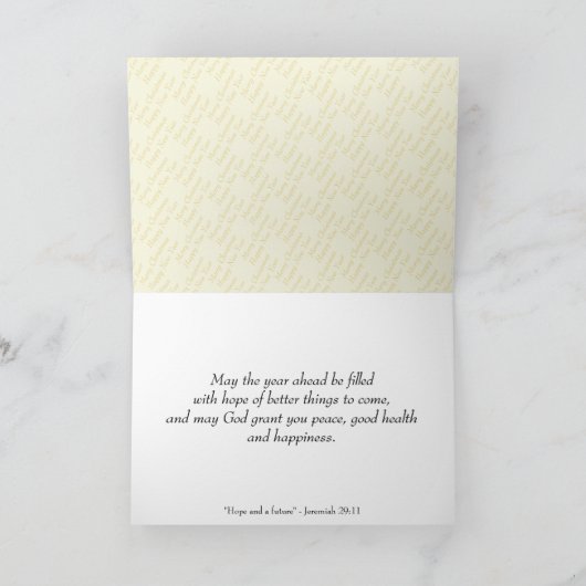 AFSCHEID 2020 | Gelukkig Nieuwjaar Feestdagen Kaart (Binnen)