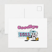 Afscheid 2021 Papier voor toiletpapier Briefkaart (Voorkant / Achterkant)