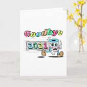 Afscheid 2021 Papier voor toiletpapier Kaart (Gele Bloem)