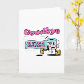 Afscheid 2021 Papier voor toiletpapier Kaart (Gele Bloem)