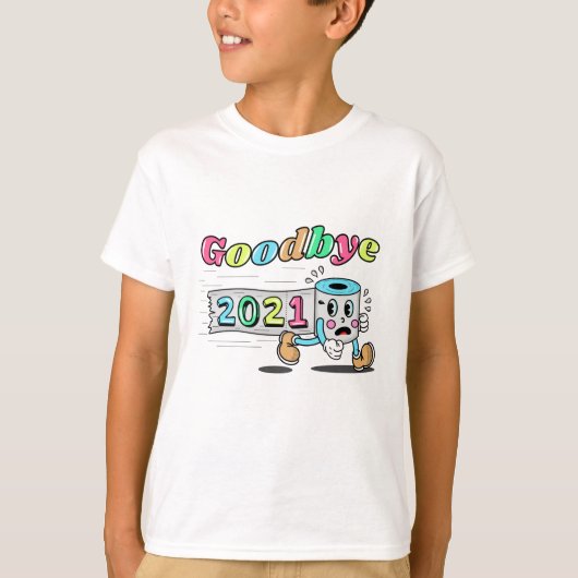 Afscheid 2021 Papier voor toiletpapier T-shirt (Voorkant)