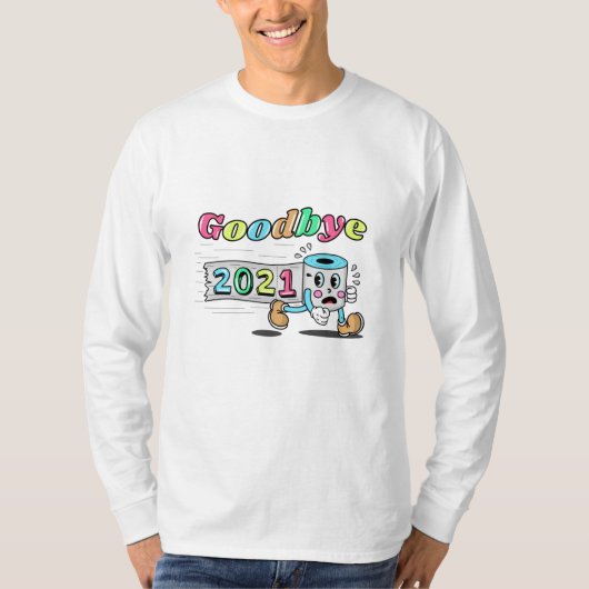 Afscheid 2021 Papier voor toiletpapier T-shirt (Voorkant)