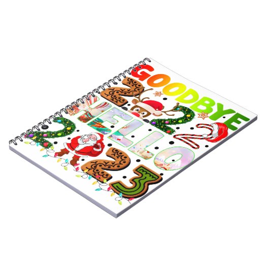 Afscheid 2022 Hallo 2023: Sinterklaas Reindester Notitieboek (Linkerzijde)