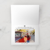 Afscheid 2024 Afscheidsfoto Script Bedankt Folie Wenskaart (Binnenlaag)