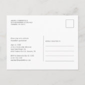 Afscheid 2025 Foto Script Afscheidsfeestje Uitnodiging Briefkaart (Achterkant)
