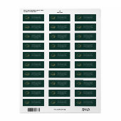 Afscheid 2026 Afgestudeerde Aangepast Retouradres Etiket (Full Sheet)