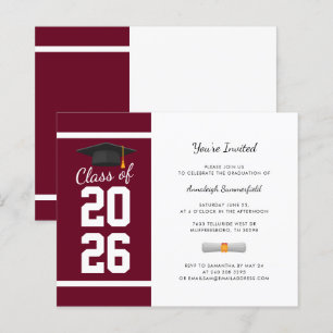 Afscheid 2026 Bourgogne diploma-uitnodiging