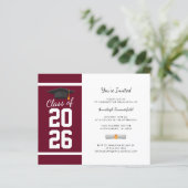 Afscheid 2026 Bourgogne diploma-uitnodiging (Staand voorkant)