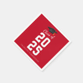 Afscheid 2026 Diploma Feest Aangepast Papier Servet (Hoek)