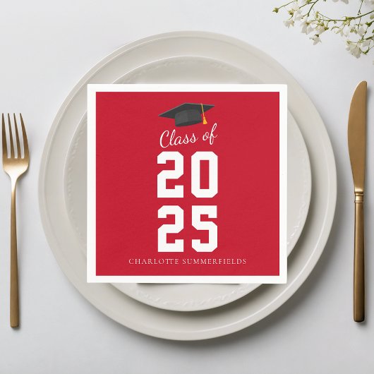 Afscheid 2026 Diploma Feest Aangepast Papier Servet