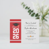 Afscheid 2026 Eenvoudige Afscheidsfeest Uitnodigin (Staand voorkant)