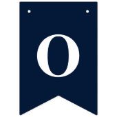 Afscheid 2026 Gefeliciteerd Afgestudeerd Navyblauw Vlaggetjes (Derde vlag)