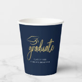 Afscheid 2026 Script Grad Feest Papieren Bekers (Voorkant)