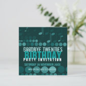 Afscheid 20s Verjaardag Dance Party Uitnodiging (Staand voorkant)