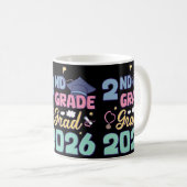 Afscheid 2e klas 2026 Trots afgestudeerde Tweede k Koffiemok (Voorkant rechts)