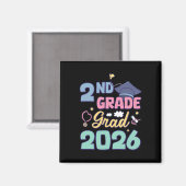 Afscheid 2e klas 2026 Trots afgestudeerde Tweede k Magneet (Voorkant / Achterkant)