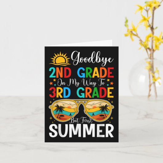 Afscheid 2e klas Afstuderen Hallo To? Kaart (Gele Bloem)