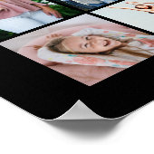 Afscheid 32 Foto Collage Jaar Klas Poster (Hoek)