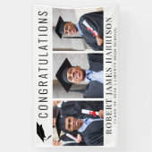 Afscheid 3 Foto Congratulatie Banner (Verticaal)