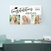 Afscheid 3 Foto's Felicitaties Naam Spandoek (Beurs)