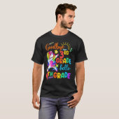 Afscheid 3e graad Hallo 4e graad Unicorn T-shirt (Voorkant volledig)
