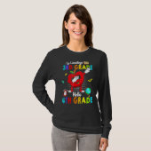 Afscheid 3e graad Hallo 4e Grade Kute Dabbing App T-shirt (Voorkant volledig)