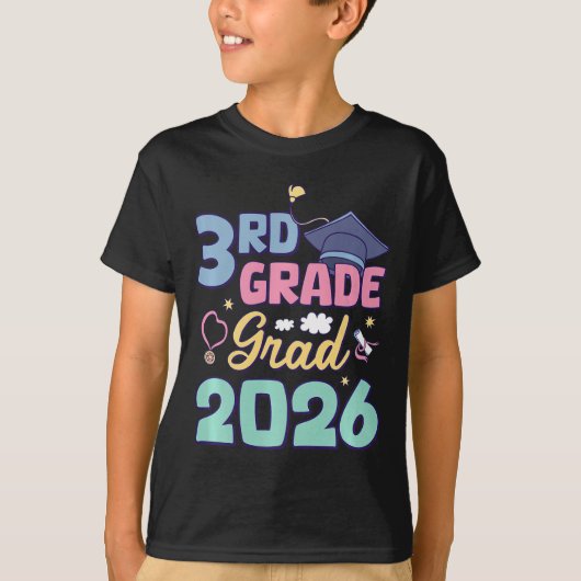 Afscheid 3e klas 2026 Trots afgestudeerde derde kl T-shirt (Voorkant)