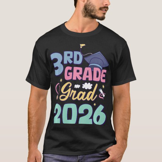 Afscheid 3e klas 2026 Trots afgestudeerde derde kl T-shirt (Voorkant)