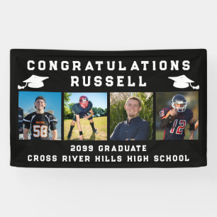 Afscheid 4 Foto's Felicitaties Naam Spandoek