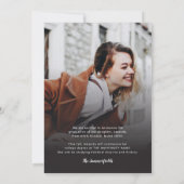 Afscheid 5 Foto's Moderne Afgestudeerde 2026 Aankondiging (Achterkant)