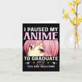 Afscheid 5e 8e klas anime middelbare school 2025 kaart (Gele Bloem)