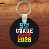 Afscheid 5e klas 2026 basisschool eindexamen sleutelhanger (Voorkant)