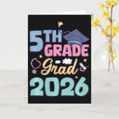 Afscheid 5e klas 2026 Trots afgestudeerde Basisond Kaart (Gele Bloem)
