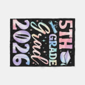 Afscheid 5e klas basisschool 2026 fleece deken (Voorkant (Horizontaal))