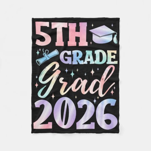 Afscheid 5e klas basisschool 2026 fleece deken (Voorkant)