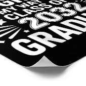 Afscheid 5e klas van 2032 Afstuderen 5e klas Poster (Hoek)